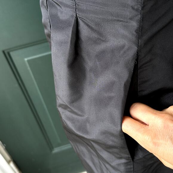 J. Crew Sz 10 100% Silk Black Taffeta LBD Event Cocktail w/ Bow Whimsigoth Event - Picture 3 of 6